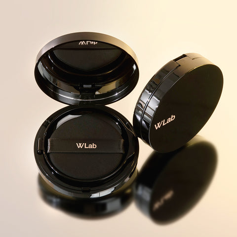 W.Lab Dewy Glow Makeup Set (Selfie Big Cover Cushion 25g + Aura Serum Multi Balm x2 + Puff x4)