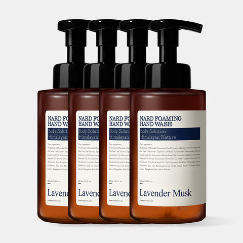 Nard Foaming Hand Wash 500ml (4 Pack) Lavender Musk Scent