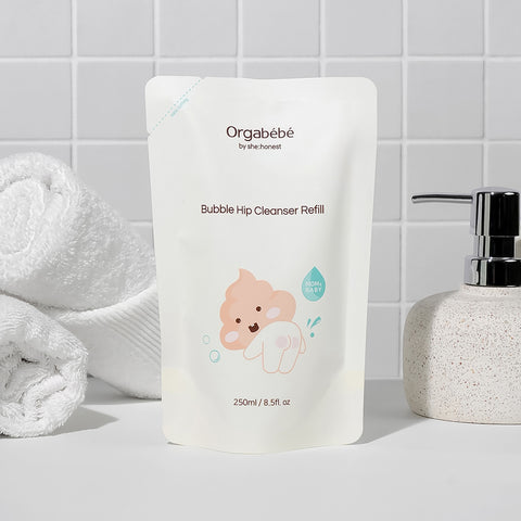 Orgabebe Baby Bum Cleanser Refill 250ml (2 Pack)