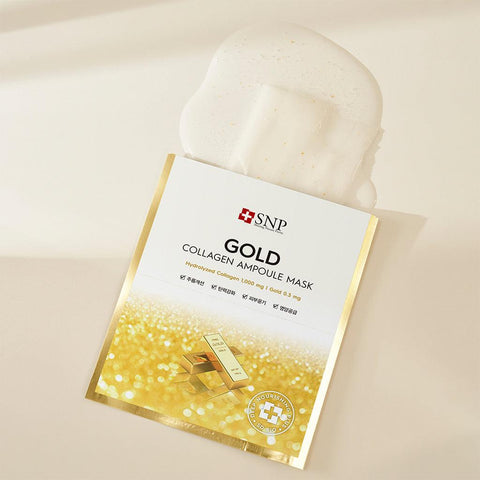 Soonsu Beauty Gold Collagen Ampoule Mask application use
