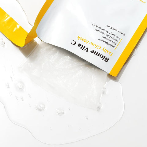 UIQ Biome Vita C Daily Glow Mask - 20 Sheet Bundle (+1 Collagen Hydrogel Mask Free)