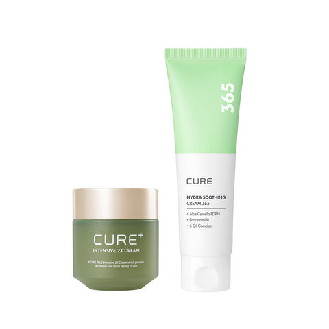 Kim Jeong Moon Aloe Cure Intensive 2X Cream 50g + Aloe Cica PDRN Cream 80ml