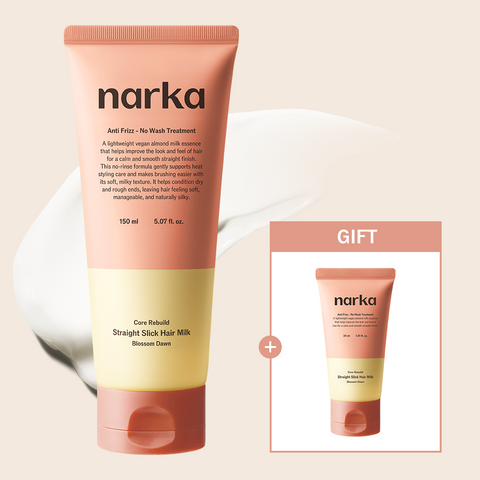 Narka Straight Slick Hair Milk 150ml (30ml Free)