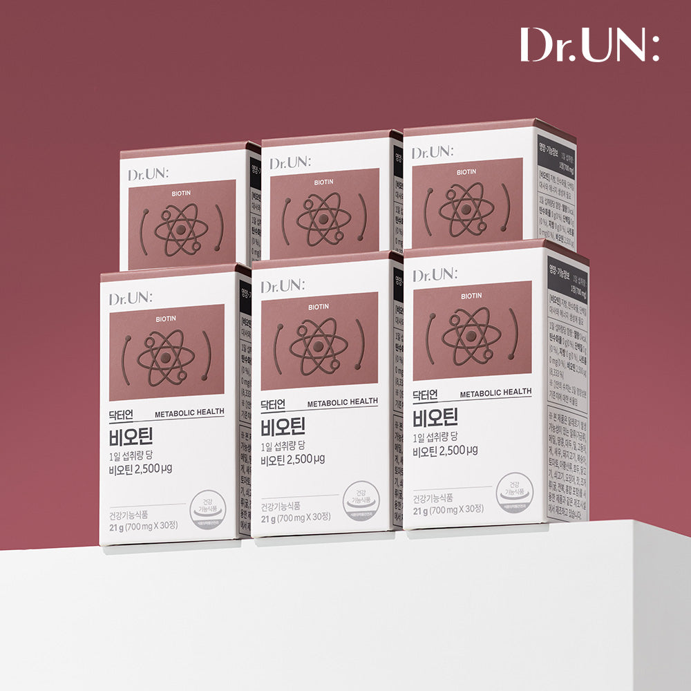 Newtree Dr. Un French Premium High-Strength Biotin and Brewer's Yeast 30 Capsules x 6