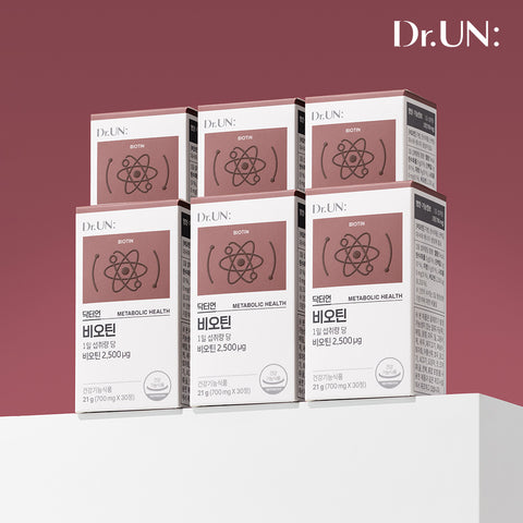 Newtree Dr. Un French Premium High-Strength Biotin and Brewer's Yeast 30 Capsules x 6