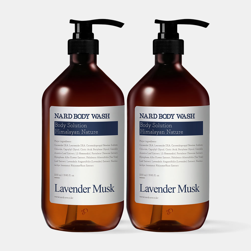 Nard Body Wash 1000ml Lavender Musk (2 Pack)