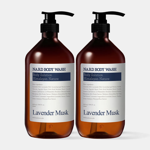 Nard Body Wash 1000ml Lavender Musk (2 Pack)