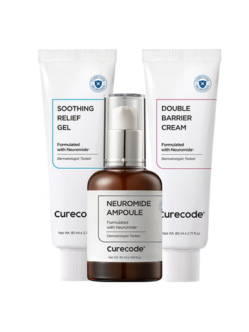 CureCode Perfect Barrier-Improving All-in-One 3-Piece Set (Ampoule + Gel + Cream)