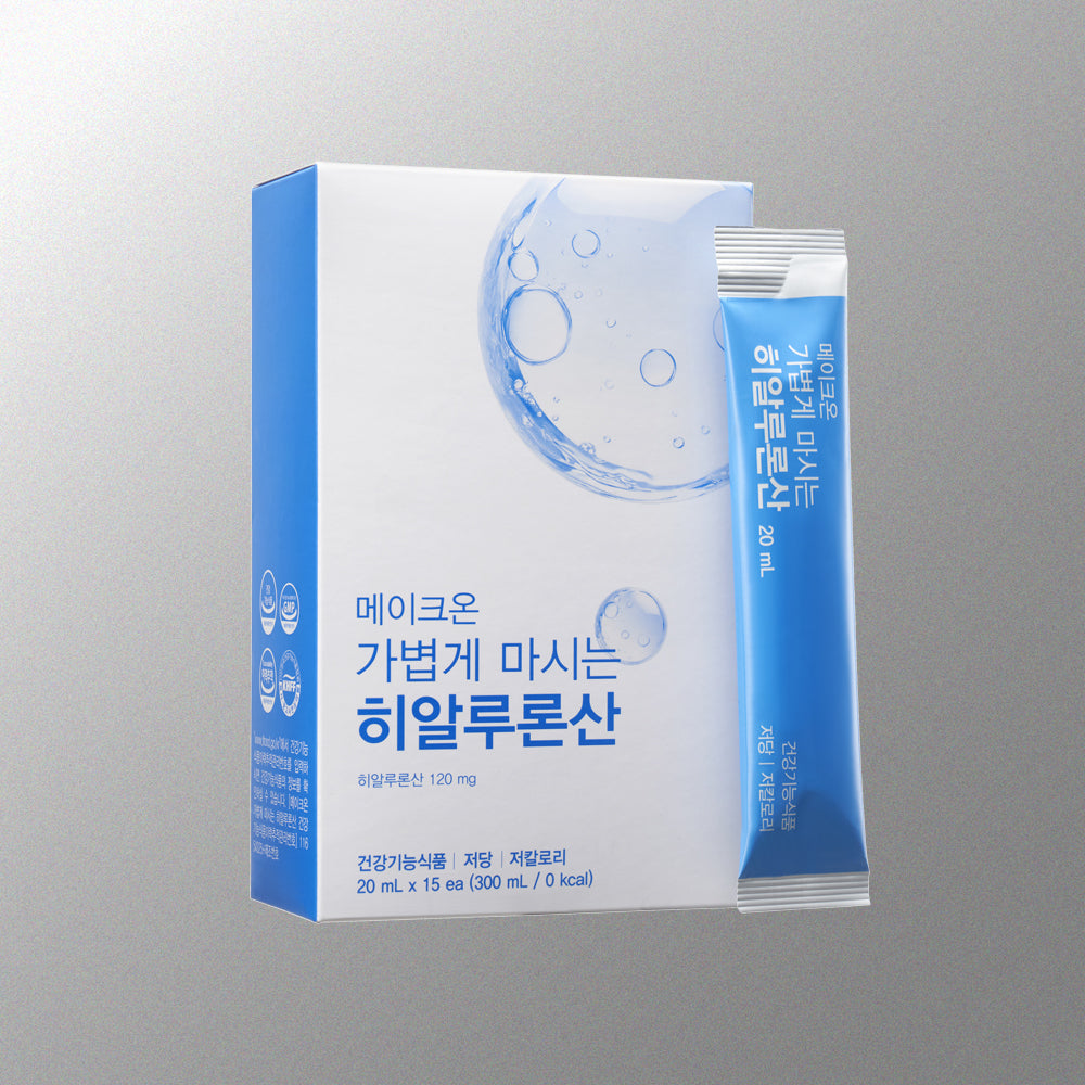 makeON Drinkable Hyaluronic Acid 20ml x 15 (MFDS-Recognized)