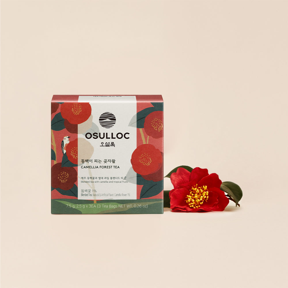 OSULLOC Gotjawal Camellia Pyramid Tea Bags (3 Pack)