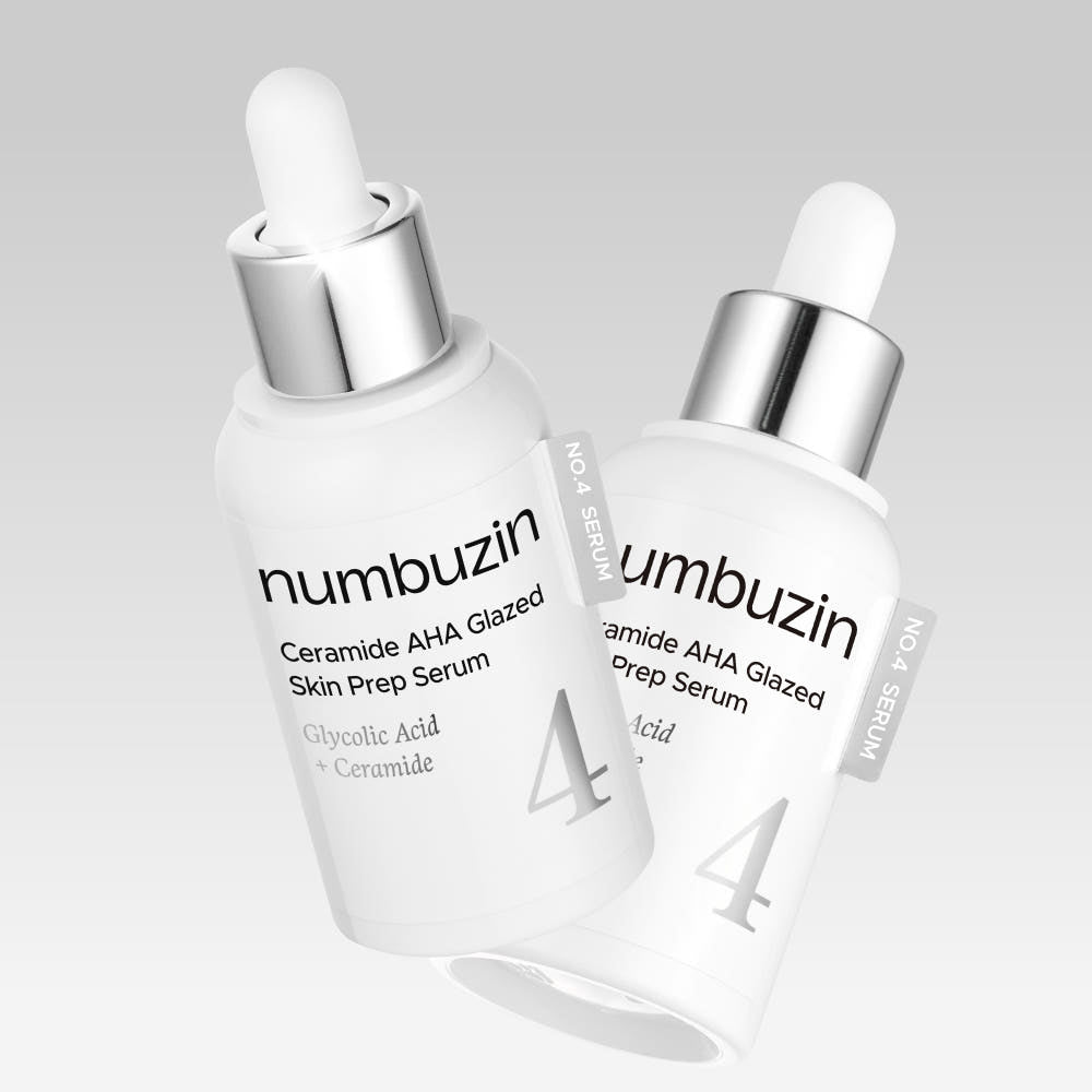 numbuzin No.4 Ceramide AHA Glazed Skin Prep Serum 30ml Double Pack