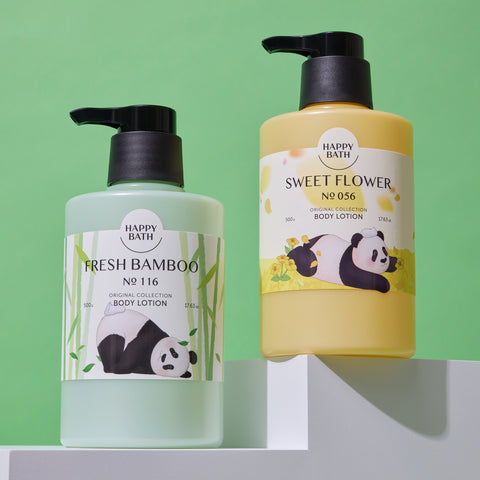 Happy Bath Original Collection Body Lotion ? Fresh Bamboo 500g (2-pack)