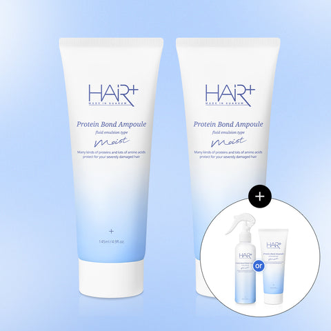 HairPlus Moist Protein Bond Ampoule No-Wash Treatment 145ml (2 Pack)
