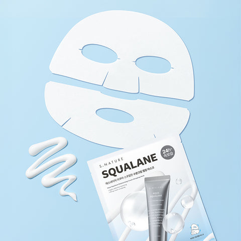 S.Nature Aqua Squalane Moisture Cream Wrapping Mask (4 Sheets, 30 ml each)