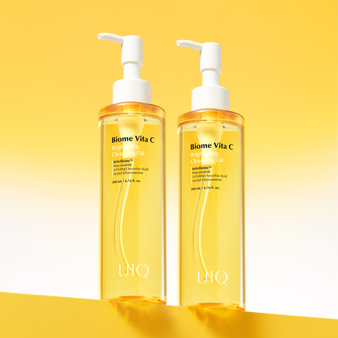 UIQ Biome Vita C Brightening Blackhead & Sebum Care Cleansing Oil 200ml (2 Pack)