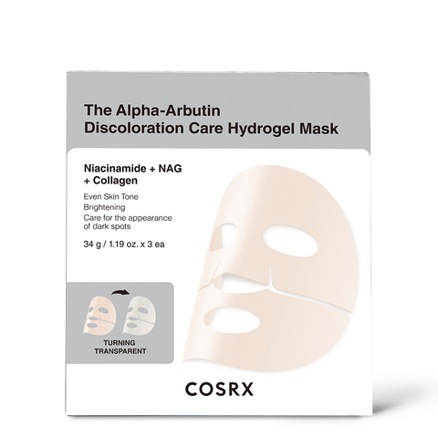 COSRX The Alpha-Arbutin Discoloration Care Hydrogel Mask 34g (3 sheets)