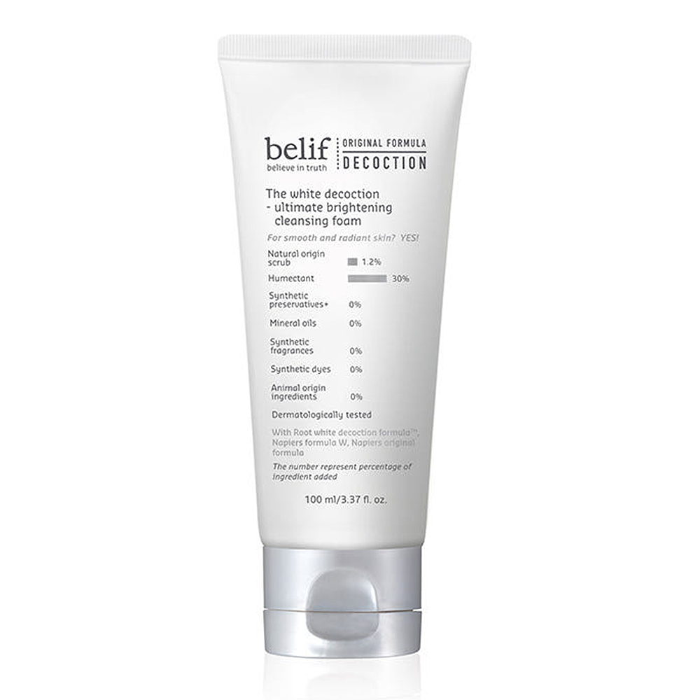 belif The White Decoction Ultimate Brightening Cleansing Foam 100ml