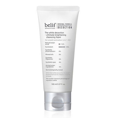 belif The White Decoction Ultimate Brightening Cleansing Foam 100ml