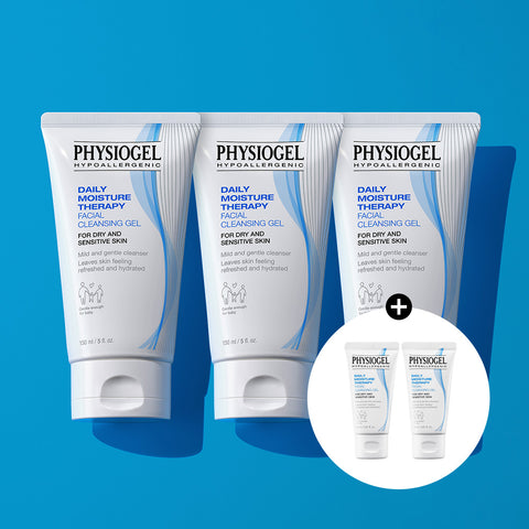 Physiogel DMT Cleansing Gel 150ml x3 + DMT Cleansing Gel 30ml x2 (Gift)