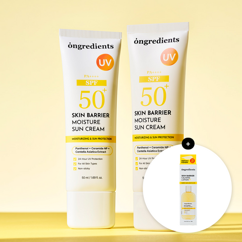Ongredients Skin Barrier Moisture Sunscreen 50ml (2 Pack)