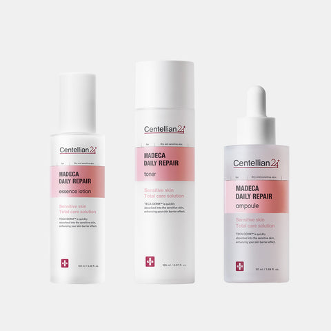 Centellian24 Madeca Daily Repair Ampoule 50ml + Toner 150ml + Essence Lotion 100ml (3-piece Set)
