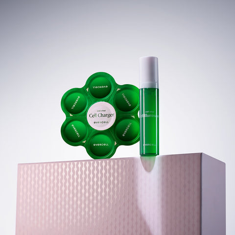 Evercell Cell Vital Photo-Aging Protection & Moisture 3-Piece Set (Essence 145ml + Sunscreen 45ml + 1-Week Cell Program)