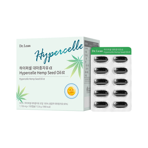 Dr. Lean Song Joong-ki Hypercell Alpha Hemp Seed Oil 100 Capsules x 2 (200-Day Supply)