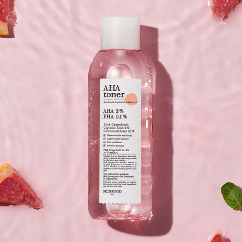 Skinfood Pink Grapefruit AHA Toner 200ml (AHA 2%)