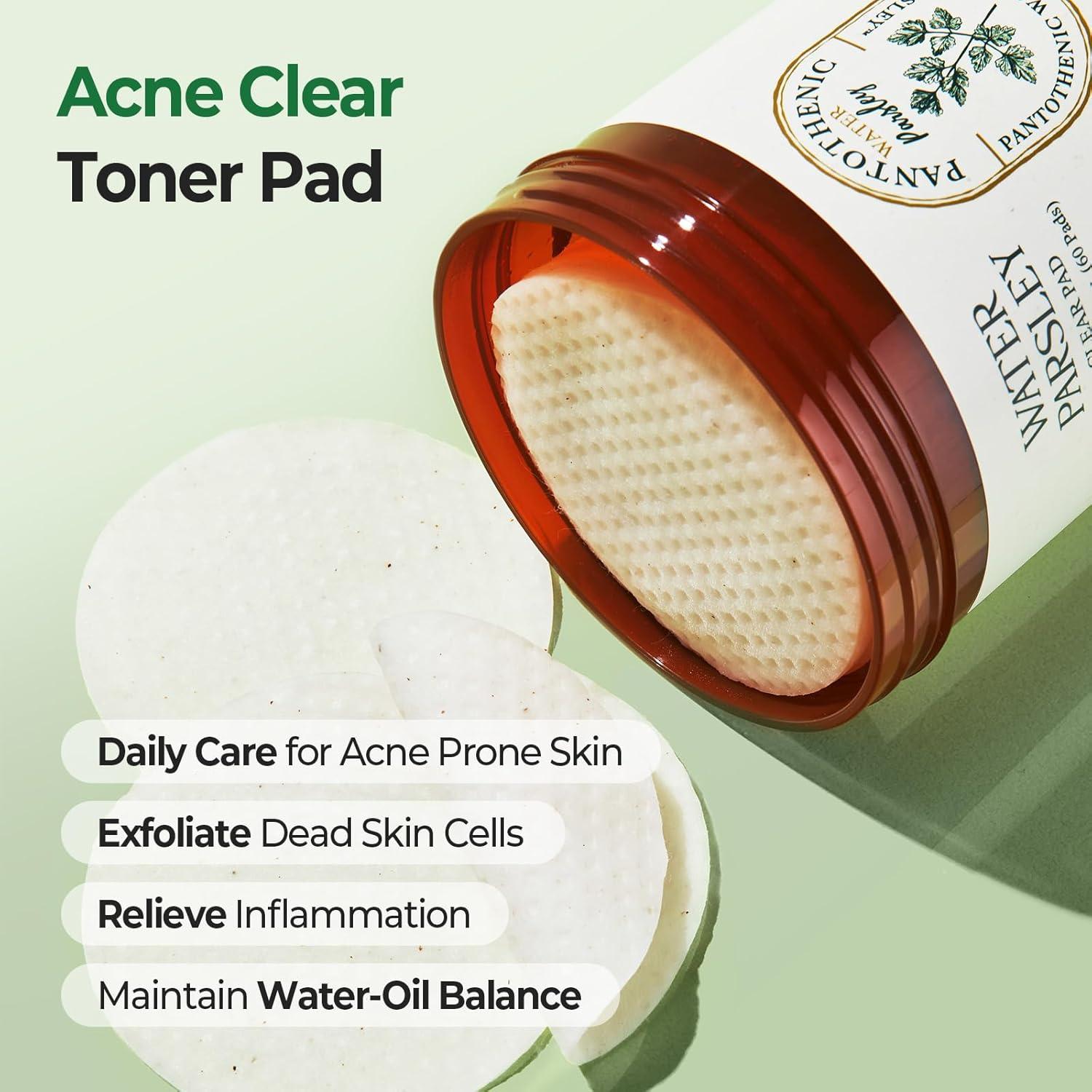 Soonsu Beauty Pantothenic Water Parsley Pad 60pads packaging design