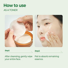 Soonsu Beauty Pantothenic Water Parsley Pad 60pads texture close-up
