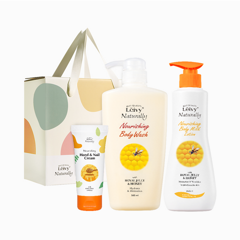 Leivy Perfume Gift Set (Wash 500ml + Lotion 350ml + Hand Cream 50ml)