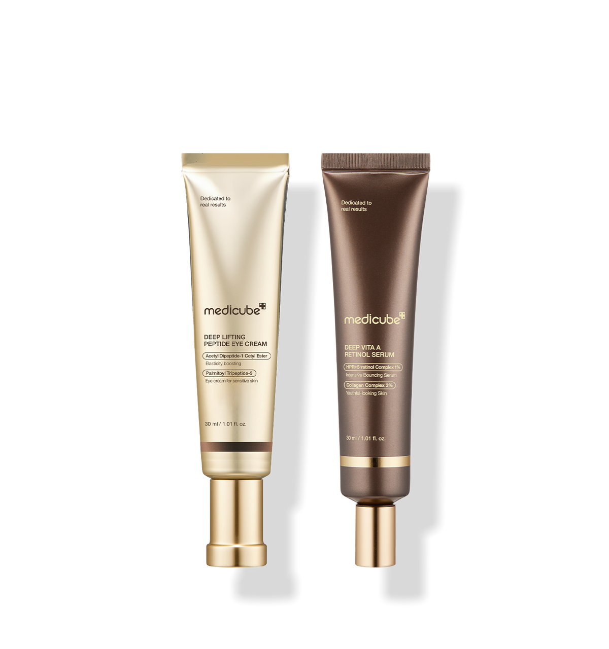 Medicube Deep Elastic Lifting 2-Piece Set (Peptide Eye Cream 30ml + Retinol Serum 30ml)