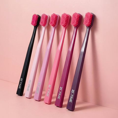 Clio Dentimate ReTime Pink Balance Soft Ultra-Fine Toothbrushes - 12 Pack