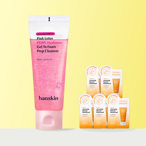 Hanskin Ara Hongryeon PDRN Gel-to-Foam Prep Cleanser 110ml