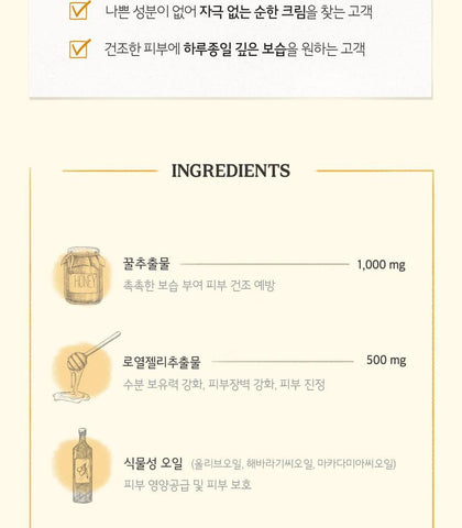 Soonsu Beauty Royal Honey 100 hour Moisture Cream packaging design