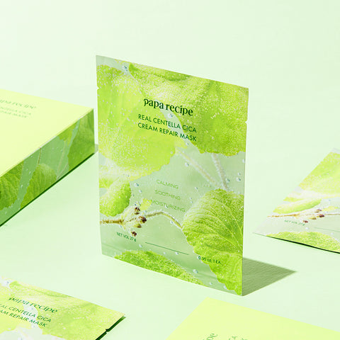 Papa Recipe Real Centella Cica Cream Repair Mask (10 sheets x 2)