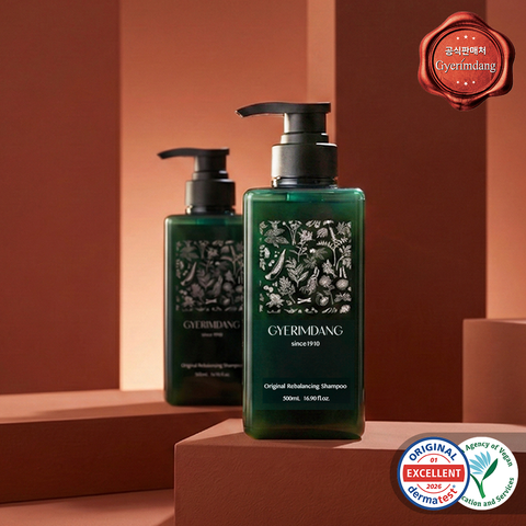 Gyerimdang Premium Natural Hair Loss Shampoo 500ml + Scalp Care Gua Sha Set