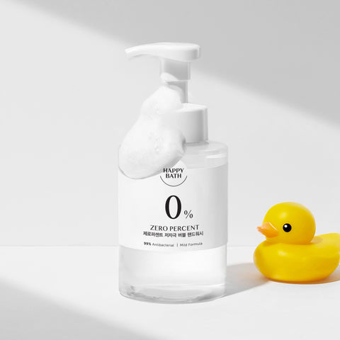 Happy Bath Zero Percent Family Mild Unscented Bubble Hand Wash 500ml (2-Pack)