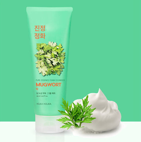 Holika Holika Pure Essence Mugwort Foam Cleanser 150ml (2 Pack)