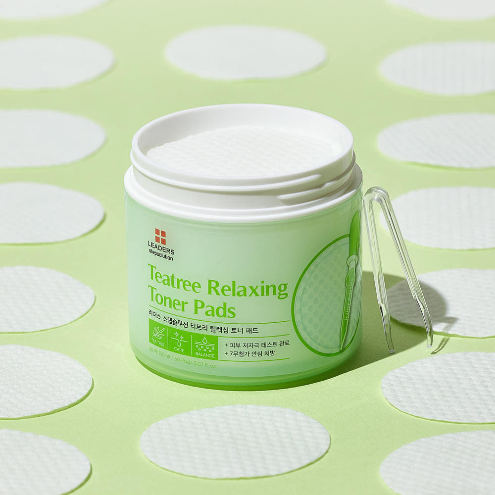 Leaders Step Solution Tea Tree Relaxing Toner Pads (60 pads)