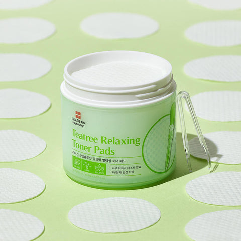 Leaders Step Solution Tea Tree Relaxing Toner Pads (60 pads)