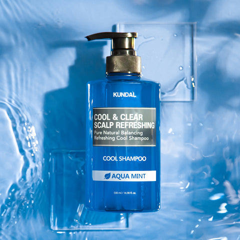 Kundal Scalp Refreshing Cool Shampoo Aquamint 500ml x2 + Cool Body Wash 500ml x1