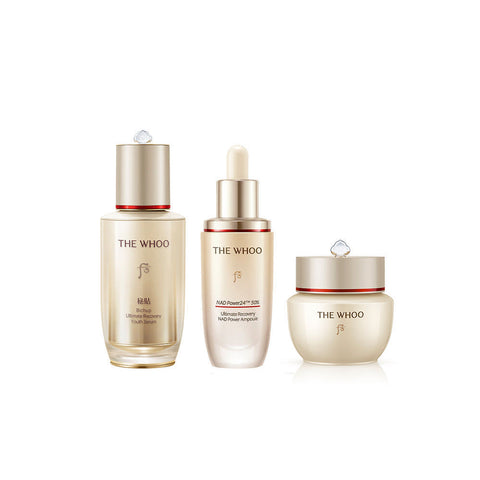 The History of Whoo Skin Longevity NAD Trio Set (NAD Ampoule 30ml + Jasaeng Essence 50ml + Jayun Cream 20ml)