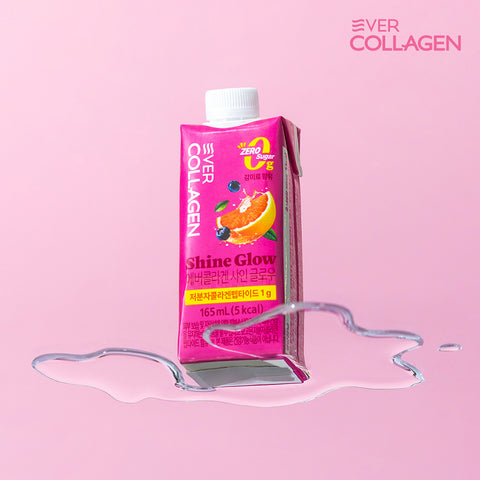 Newtree Ever Collagen Sugar Zero Shine Glow Drink 1 Box (12 Pack)