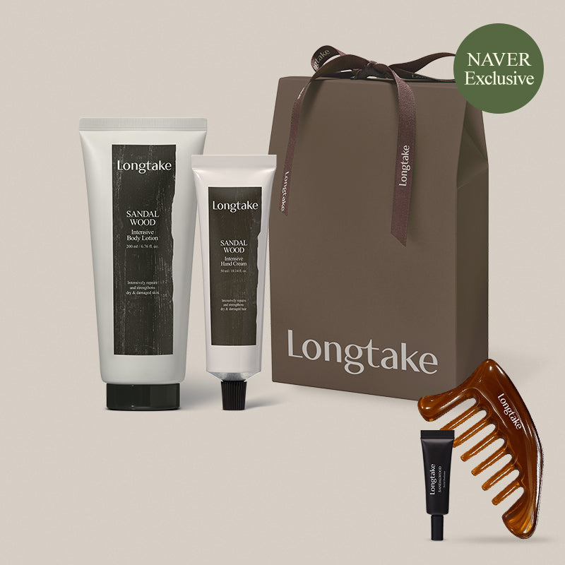 Longtake Body & Hand 2-Piece Gift Set (Hand Cream 50ml + Body Lotion 200ml) - Sandalwood / Black Tea & Fig