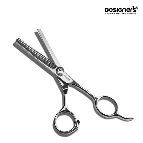 ParkJun Beauty Lab Designers Silver Thinning Scissors - Home Hair Thinning & Self-Cutting Shears