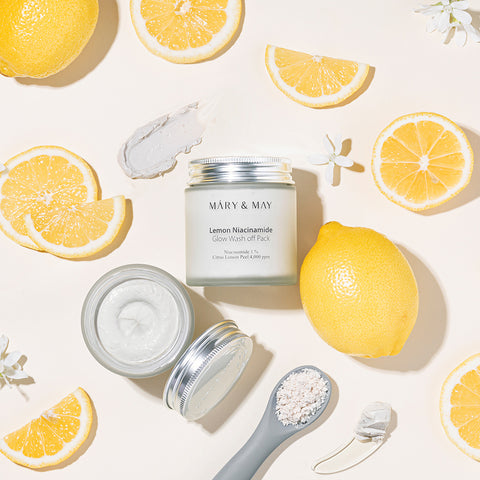 Mary&May Vegan Lemon Niacinamide Glow Wash-Off Pack 125ml