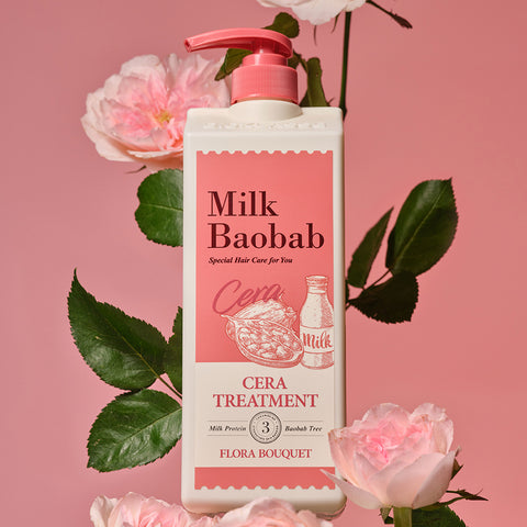 Milk Baobab Cera Shampoo + Treatment Flora Bouquet 1200ml