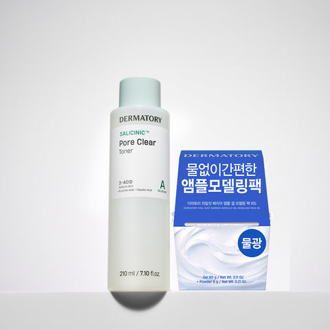 Dermatory Salicinic Toner 200ml + Modeling Pack (Hyal Shot / Cica choose 1)