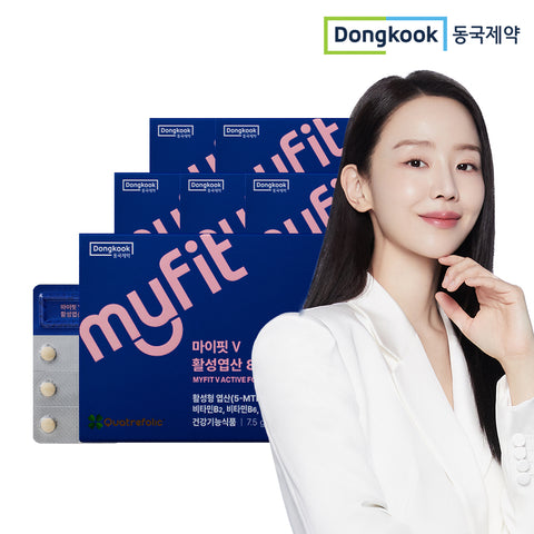 DongKook MyFit V Active Folic Acid Prenatal Supplement 30 Tablets (6 Pack) (4+2)